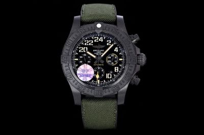 GF Factory Breitling Avenger Hurricane  Black Steel diameter 45mm Watch